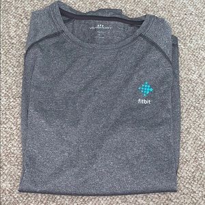 long sleeve workout top with fitbit logo
